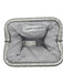 Dans-la-main Silver Crochet Silver Hardware Metallic Clutch Silver