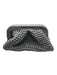 Dans-la-main Silver Crochet Silver Hardware Metallic Clutch Silver