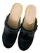Loeffler Randall Shoe Size 7.5 Black & Tan Leather Upper Wood Sole Braided Clogs Black & Tan / 7.5