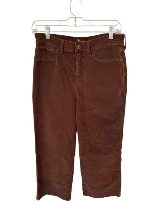 J. Crew Size 28P Brown Corduroy High Waist Wide Leg Cropped Pants Brown / 28P