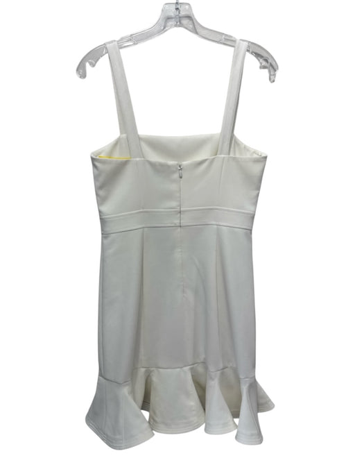 Likely Size 8 Cream White Polyester Blend Sleeveless Princess Seams Dress Cream White / 8
