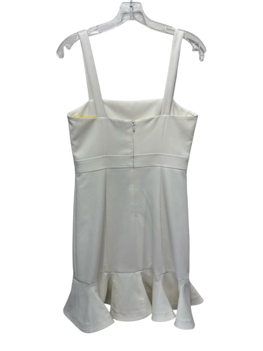 Likely Size 8 Cream White Polyester Blend Sleeveless Princess Seams Dress Cream White / 8