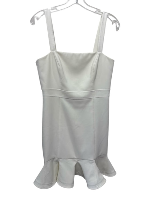 Likely Size 8 Cream White Polyester Blend Sleeveless Princess Seams Dress Cream White / 8