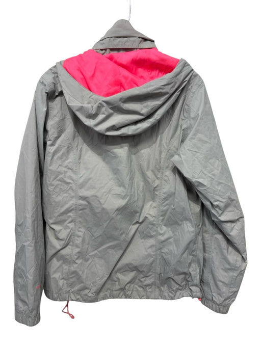 The North Face Size Large gray & pink Nylon Long Sleeve Zip Front Jacket gray & pink / Large