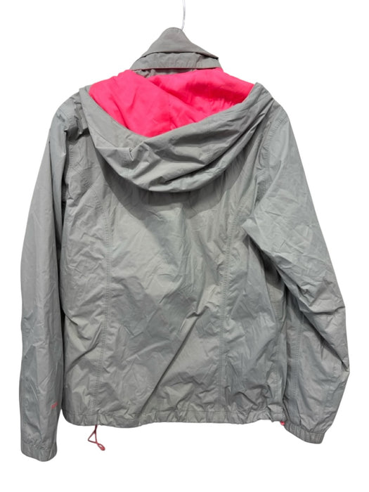 The North Face Size Large gray & pink Nylon Long Sleeve Zip Front Jacket gray & pink / Large