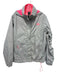 The North Face Size Large gray & pink Nylon Long Sleeve Zip Front Jacket gray & pink / Large