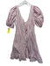 Jonathan Simkhai Size 12 Red & White Cotton & Linen Short Puff Sleeve Dress Red & White / 12