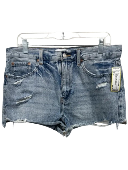 Pistola Size 31 Light Wash Cotton Denim High Rise Distressed Cut Off Shorts Light Wash / 31