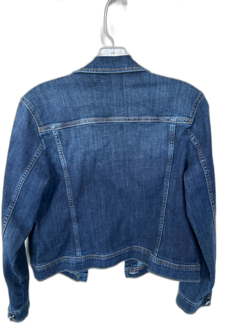 Caslon Size M Dark Wash Cotton Blend Buttons Denim Jacket Dark Wash / M