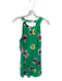 J Crew Size 12 Green & Pink Polyester High Neck Floral Key hole Knee Dress Green & Pink / 12
