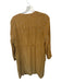 Boden Size 12 Mustard & Black Viscose Long Sleeve dots Drawstring Waist Dress Mustard & Black / 12