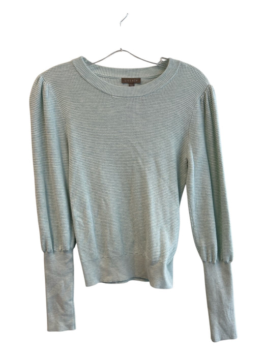 Lilla P Size XS Baby Blue Cotton Knit Long Sleeve Round Neck Sweater Top Baby Blue / XS