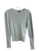 Lilla P Size XS Baby Blue Cotton Knit Long Sleeve Round Neck Sweater Top Baby Blue / XS