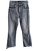 Mother Size 24 Gray Cotton Mid Rise Raw Hem Straight Leg Jeans Gray / 24