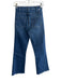 Mother Size 24 Dark Wash Cotton 4 Pocket High Rise Raw Hem Crop Flare Jeans Dark Wash / 24