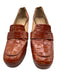 Tamara Mellon Shoe Size 42 Cognac Brown Leather Croc Square Round Toe Pumps Cognac Brown / 42