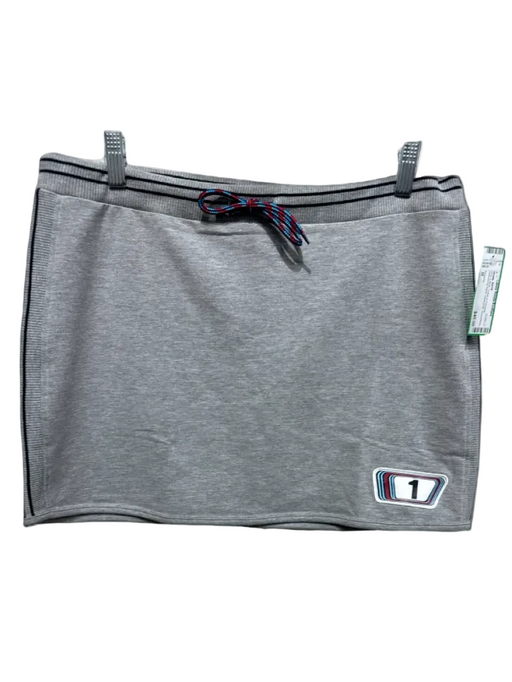 Porsche Size M Grey & Multi Cotton & Polyester Drawstring Waist Heathered Skirt Grey & Multi / M
