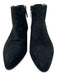 Aquatalia Shoe Size 6.5 Black Suede Upper Pointed Toe Side Zip Elastic Booties Black / 6.5