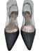 Manolo Blahnik Shoe Size 37.5 Midnight blue Leather Upper Pointed Toe Slingbacks Midnight blue / 37.5