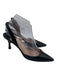 Manolo Blahnik Shoe Size 37.5 Midnight blue Leather Upper Pointed Toe Slingbacks Midnight blue / 37.5