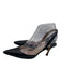 Manolo Blahnik Shoe Size 37.5 Midnight blue Leather Upper Pointed Toe Slingbacks Midnight blue / 37.5