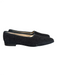 Salvatore Ferragamo Shoe Size 9 Black Leather & Fabric Boucle Flat Slip On Shoes Black / 9