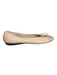 Paul Mayer Shoe Size 8 Tan Leather Almond Toe Quilted Bow Detail Flat Shoes Tan / 8