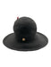 Eric Javits Charcoal Straw Gold Hardware Hat Charcoal