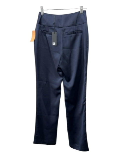 Greylin Size XS Navy Blue Polyester Satin zip fly Pants Navy Blue / XS
