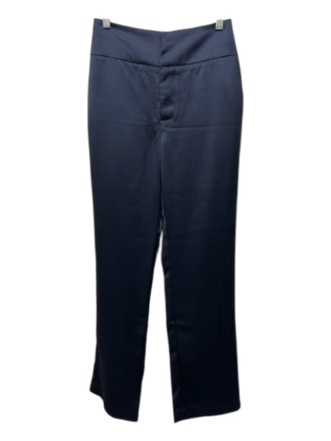 Greylin Size XS Navy Blue Polyester Satin zip fly Pants Navy Blue / XS