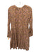 XiRENA Size S Tan & multi Cotton floral print Pockets Dress Tan & multi / S