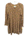 XiRENA Size S Tan & multi Cotton floral print Pockets Dress Tan & multi / S