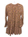 XiRENA Size XS Tan & multi Cotton floral print Pockets Dress Tan & multi / XS