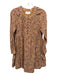 XiRENA Size XS Tan & multi Cotton floral print Pockets Dress Tan & multi / XS