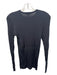 Equipment Size L Black Rayon Blend Ribbed Long Sleeve Top Black / L
