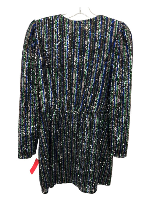 Greylin Size Small Blue, Green, Pink Polyethylene Long Sleeve Stripe Dress Blue, Green, Pink / Small