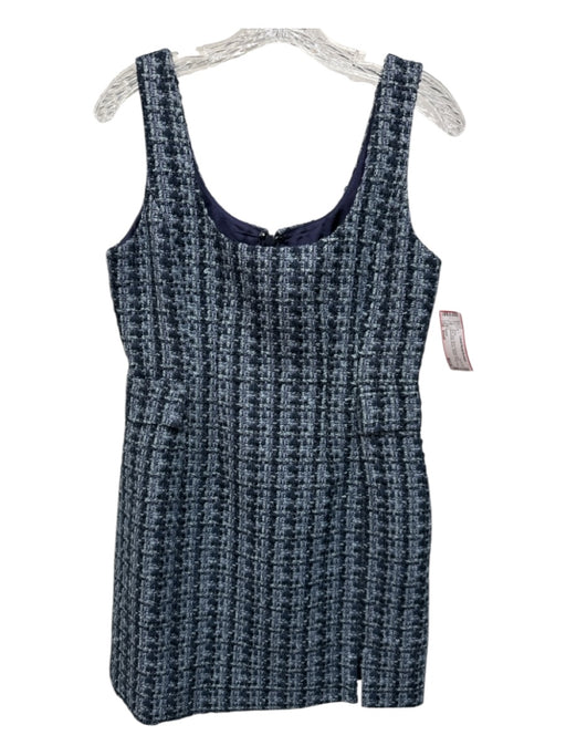 Greylin Size Small Blue, Gray, Silver Polyester Blend Sleeveless Boucle Dress Blue, Gray, Silver / Small