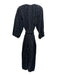 Cleobella Size S Black Cotton Long Sleeve Eyelet V Neck 1/2 Button Jumpsuit Black / S