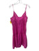 Rails Size L Pink Cotton & Lyocell Sleeveless Elastic Strap Above Knee Dress Pink / L