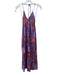 XiRENA Size XS Purple, Brown, Pink Cotton Sleeveless Maxi All Over Print Dress Purple, Brown, Pink / XS