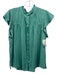 Rails Size S Green Eco vero Ruffle Cap Sleeve Buttons Top Green / S
