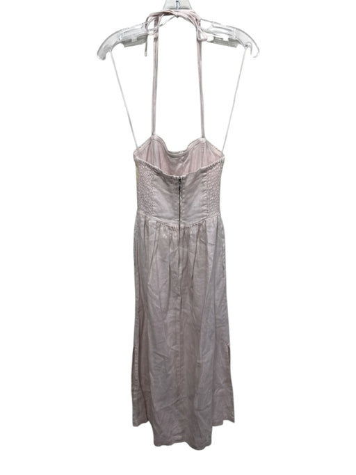 XiRENA Size XS Blush Pink Cotton Sleeveless Maxi Tie Shoulders Back Zip Dress Blush Pink / XS