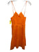 Rails Size L Orange Cotton Sleeveless Knee Length Cut Out Smocked Back Dress Orange / L