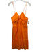 Rails Size L Orange Cotton Sleeveless Knee Length Cut Out Smocked Back Dress Orange / L