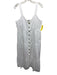 Rails Size L White Cotton Buttons shoulder straps Midi Dress White / L