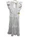 Cleobella Size S White Cotton Ruffle Cap Sleeve Tiered Eyelet Dress White / S
