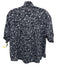 XiRENA Size S navy, purple, white Cotton Short Sleeve Floral Split V neck Top navy, purple, white / S
