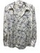 Rails Size XS White & Blue Polyester Long Sleeve Chain Print Button Up Top White & Blue / XS