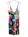 Rails Size L White, Black, Multi Rayon & Viscose Sleeveless Color Block Dress White, Black, Multi / L