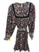 Cleobella Size S Black, Red, Multi Cotton Long Sleeve Above Knee Floral Dress Black, Red, Multi / S